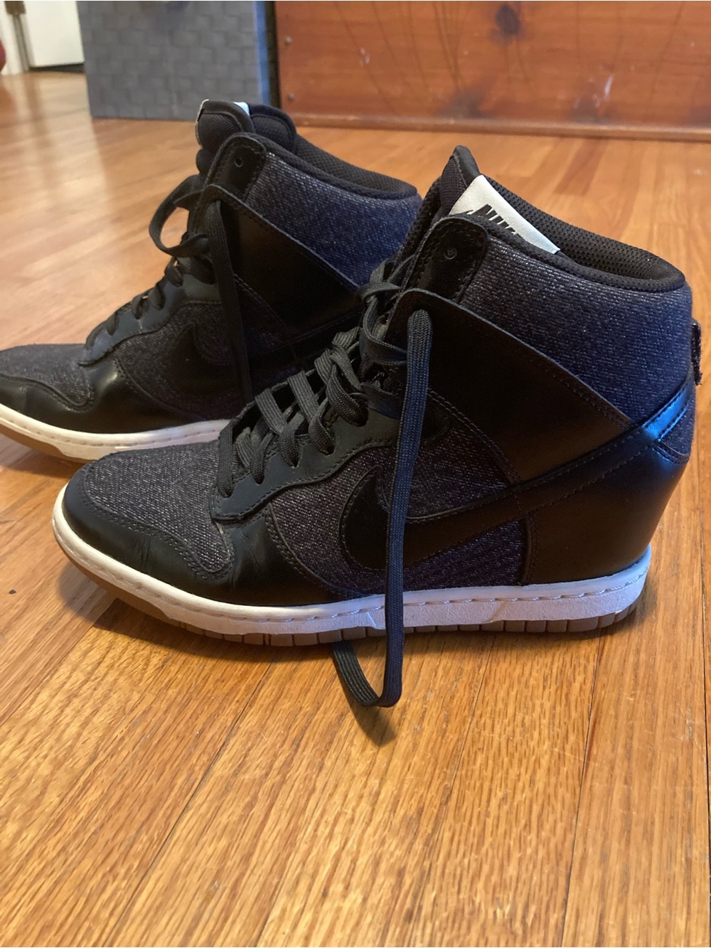 Black and Grey Women's Nike Dunks
